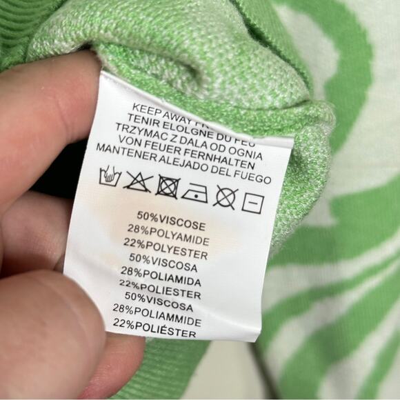 MOTEL ROCKS Odina Cardigan Jagged Swirl Peppermint Cream {3H51} - Picture 7 of 7